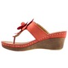 GC Shoes Flora Flower Comfort Slide Wedge Sandals - 3 of 4