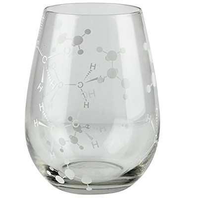 Bella Vino Set Of 4 Etched Stemless Wine Glasses - 18oz. : Target