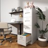 Dexmalle 4 Drawer File Vertical Metal Cabinet with Lock - 3 of 4