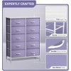 Sorbus 10 Drawers Dresser - Furniture Storage for Bedroom, Closet, Office Organization - Steel Frame, Wood Top, Fabric Bins - 4 of 4