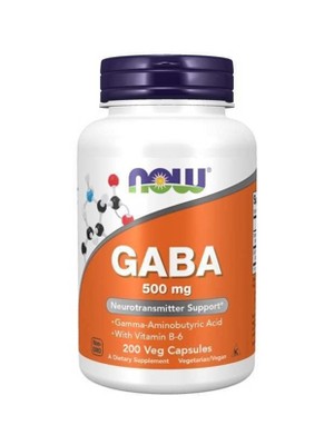 GABA 500 mg by Now Foods  -  200 Capsule