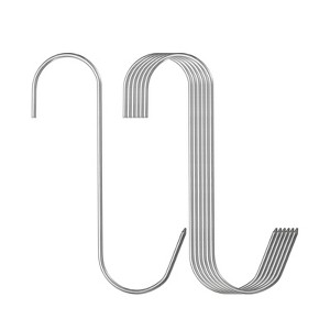 Unique Bargains 304 Stainless Steel S-shaped Butcher Hook Meat Hooks and Hangers - 1 of 4