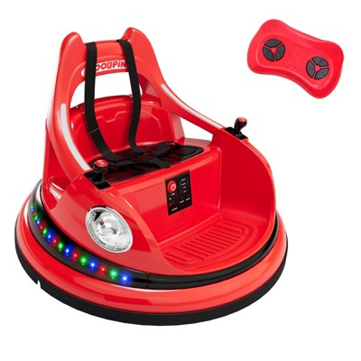 12V Ride on Bumper Car for Kids with Remote Control, 2-Speed, 360°Spin, 2 Driving Modes, Anti-Collision Padding, Music
