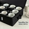 Hard Shell China Storage Containers - Set Moving Boxes for Dinnerware, Glasses, Plates, Mugs and Saucers -  Service for 12 - 4 of 4