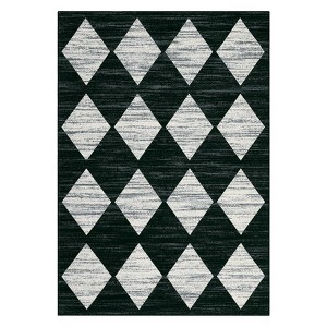 Modern Geometric Rugs for Living Room Bedroom, Washable Low Pile Non Slip Dining Room Carpet, Stain Resistant Floor Cover for Office - 1 of 4