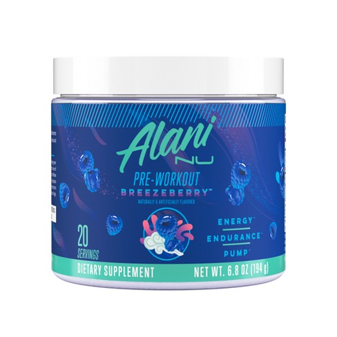 Alani Nutrition Pre-workout Energy Supplement - Breezeberry - 6.8oz ...
