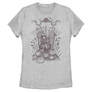 Womens The Nightmare Before Christmas Jack Skellington and Sally True Love T Shirt - 1 of 4