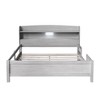 NicBex Wood Twin/Full Size Platform Bed Frame,Storage Headboard with Built-in LED Light,Bed Side Rail for Kids,No Box Spring Needed,Easy Assembly - 4 of 4