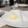 Unique Bargains Napkin Rings Gingko Leaves Stainless Steel 1 Pc - 3 of 3
