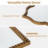 Spassway Arched Metal Accent Wall Mirror Gold Wall Decor for Living Room Bedroom Entryway - 3 of 4