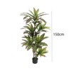Dracaena Artificial Plant Indoor with Planter, Faux Dracaena Tree No Maintenance, Adjustable and Leaves, Large Planter Artificial Trees - 2 of 4