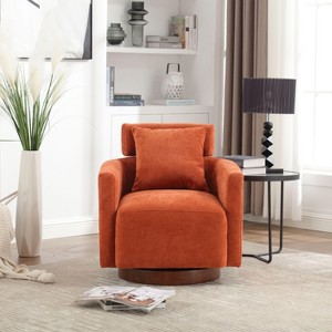 NicBex 360 Degree Accent Swivel Chair with Soft Adjustable Backrest Comfy Chair Lounge Chair for Living Room, Reading Room - 1 of 4