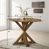 Roundhill Furniture Windvale Cross-Buck Base Counter Height Dining Table - 4 of 4