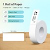 FLEXYVA P21 Label Maker Tape, 14x40mm (0.55"x1.57") Self-Adhesive Label Compatible with P21 Label Maker for Home/Office/School, 180 Labels/Roll, White - 2 of 4