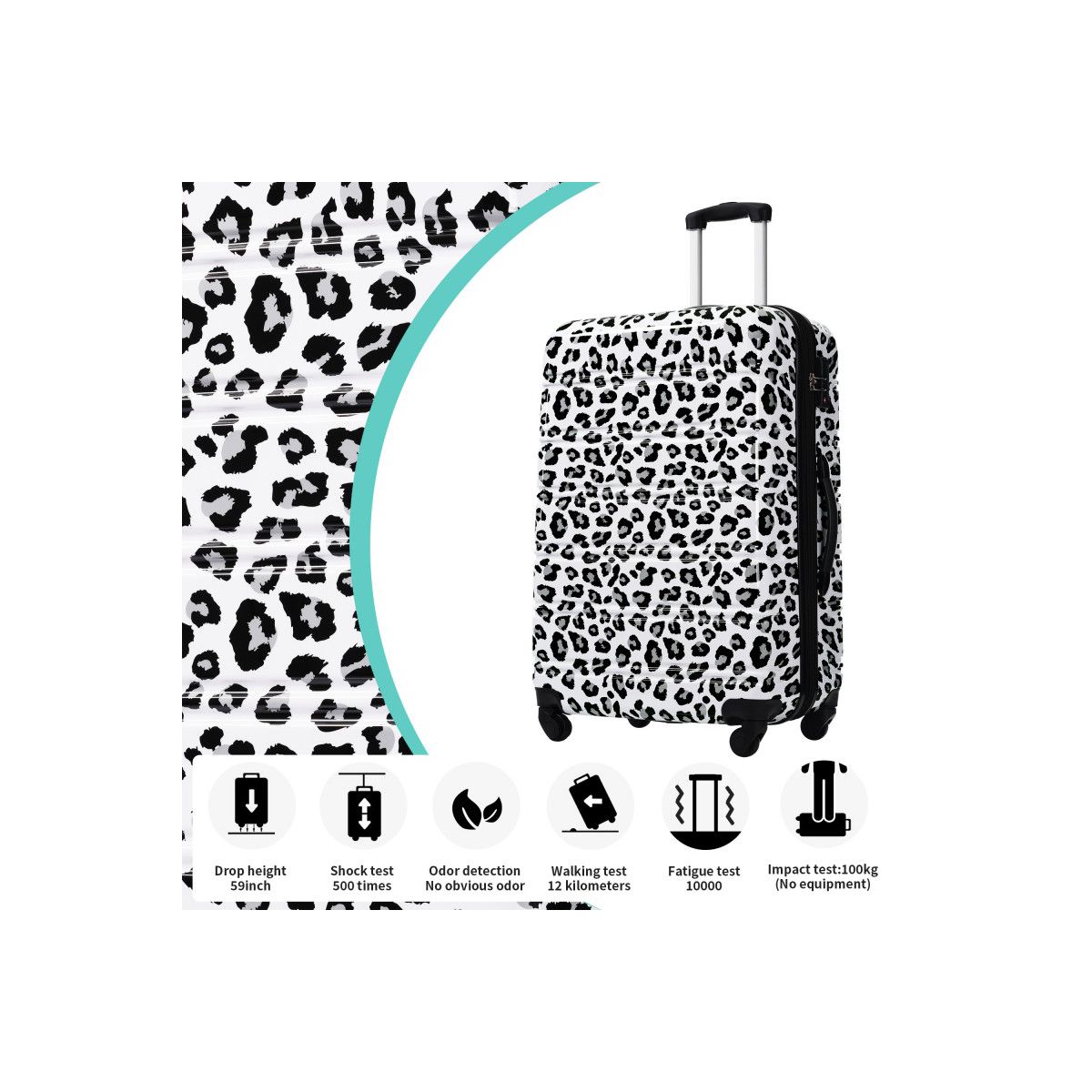 3 Piece Luggage Set, Hardshell Suitcase Set with Spinner Wheels & TSA Lock, Lightweight Travel Luggage Set for Women Men Family - thumbnail 2
