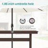 Arceso 66'' Outdoor Dining Table with Umbrella Hole, HDPS Patio Table - 4 of 4