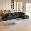 Oversized 132" Chenille Modular L-Shaped Sectional Sofa with 6 Pillows, 6-Piece Free combination, No Assembly Required - 4 of 4