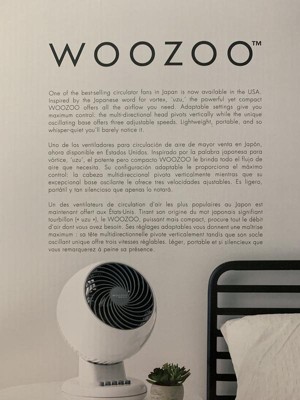 Woozoo Compact Oscillating Air Circulator Fan With Remote White : Target