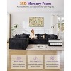 4-8 Seater Modular Cloud Sectional Sofa, U-Shape Chenille Couch, Deep Memory Foam Couch, No Assembly Required - 4 of 4
