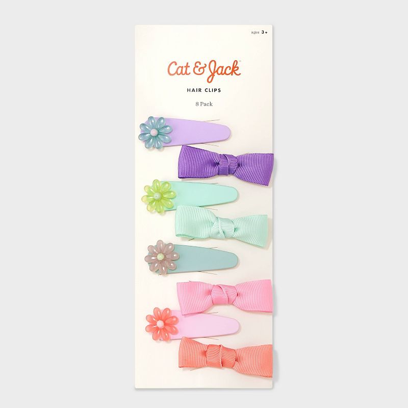 Toddler Girls&#39; 8pc Acrylic Hairclips - Cat &#38; Jack&#8482;, 3 of 6