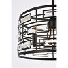 Elegant Lighting Kennedy 16.5 inch pendant in black - 4 of 4