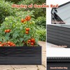 Chic Crate 6x3x2FT Metal Raised Garden Bed – Planters Black - 4 of 4