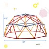 Infurnic Baby Activity Gyms Stable Dome Climber, Heavy-Duty Galvanized Frame, Supports 439 lbs, Multicolored, 28.54"*14.76"*5.75" - 3 of 4