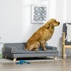 Soft Foam Dog Sofa Bed for Large Dogs,Elevated Pet Couch with Washable Cover,Wooden Legs–LAOTIES - 2 of 4