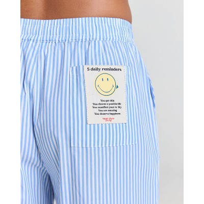 Samii Ryan | Smiley® Freshly Picked Poplin Pant, Blue, XX-Large, 6