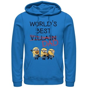 Men's Despicable Me Minions World's Best Villain Dad Pull Over Hoodie - 1 of 3