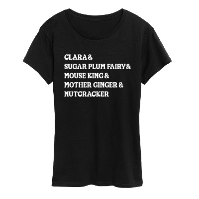 Women's - Instant Message - Nutcracker Characters Short Sleeve Graphic T-Shirt