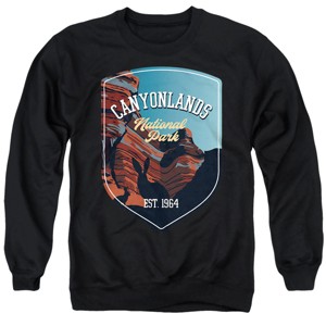 Men's Canyonlands National Park Illustrated Landscape Crewneck Sweatshirt - 1 of 4