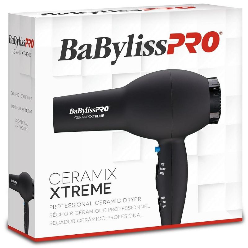 BaBylissPRO Hair Dryer, Ceramix Xtreme 2000-Watt Blow Dryer, Hair Styling Tools & Appliances, BX2000 (Babyliss Pro), 2 of 6
