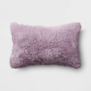 Long Faux Fur Throw Pillow - Room Essentials™ - 1 of 4