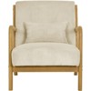 RISOKEYS Mid-Century Modern Accent Chair with Pillow: Stylish Corduroy Upholstery & Easy Assembly - for Living Room, Bedroom, Balcony Decor - 4 of 4