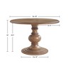 NicBex 44"/ 46"/54" Round Dining Table for 4 Seaters,Kitchen Table with Solid Wood/MDF Tabletop for Kitchen,Gray/White/Walnut - 3 of 4