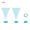 Unique Bargains Reusable Triangle Bunting Flags for Wedding Party Decorations 2 Pcs - 3 of 4