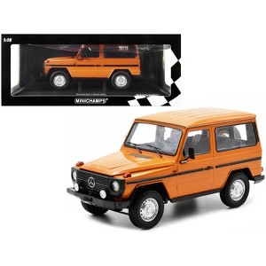 1980 Mercedes-Benz G-Model (SWB) Orange with Black Stripes Limited Edition to 504 pieces 1/18 Diecast Model Car by Minichamps - 1 of 4