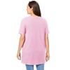 Woman Within Plus Size Perfect Short-Sleeve Shirred V-Neck Tunic - 3 of 4