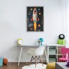 Stupell Industries Blast Off Rocketship Floating Frame Canvas Art - 3 of 4