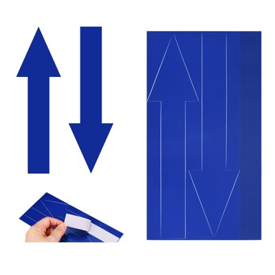 Unique Bargains PVC Self Adhesive Waterproof Office Marking Arrow Sticker 40 Pcs