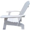 CAVINAS 14" Wood Adirondack Chair with Umbrella Holder,Comfortable Accent Chair for Patio, Garden and Balcony - 4 of 4
