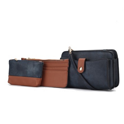 MKF Collection Muriel Crossbody Bag with Card Holder and Small Pouch by Mia K