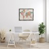 Stupell Industries Detailed Boho World Map Floating Frame Canvas Art, Gray, 31" x 25" - 3 of 4