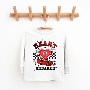 The Juniper Shop Heart Breaker Skater Toddler Long Sleeve Tee - 1 of 3
