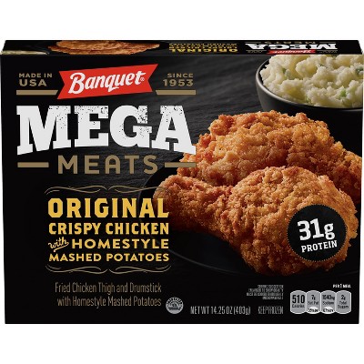 Banquet Frozen Mega Meats Original Crispy Chicken and Mash Potatoes - 14.25oz