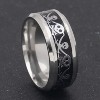 Pirate Jack Wedding Band for Men Stainless Steel Ring for Women Ginger Lyne Collection - 2 of 4
