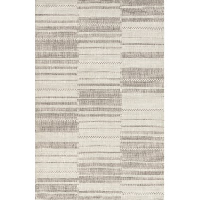 nuLOOM Sadie Hand Woven Striped Cotton Area Rug