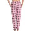 Just Love Womens Buffalo Plaid Knit Jersey Pajama Pants - Buffalo Check Jogger PJ Bottom - 3 of 3