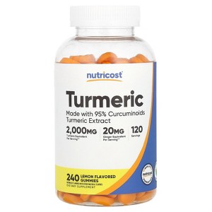 Nutricost Turmeric, Lemon, 240 Gummies - 1 of 2